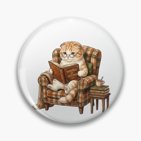Item preview, Scottish Fold Book Lover designed and sold by PictoVibe.