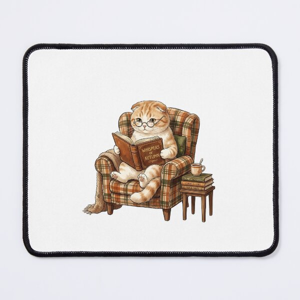 Item preview, Scottish Fold Book Lover designed and sold by PictoVibe.