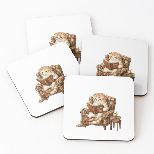 Item preview, Scottish Fold Book Lover designed and sold by PictoVibe.