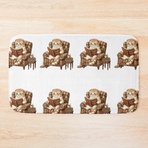 Item preview, Scottish Fold Book Lover designed and sold by PictoVibe.