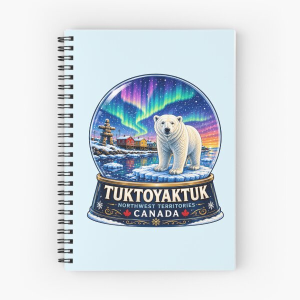 Item preview, Tuktoyaktuk, Canada - Polar Bear Snow Globe designed and sold by Myra365Art.