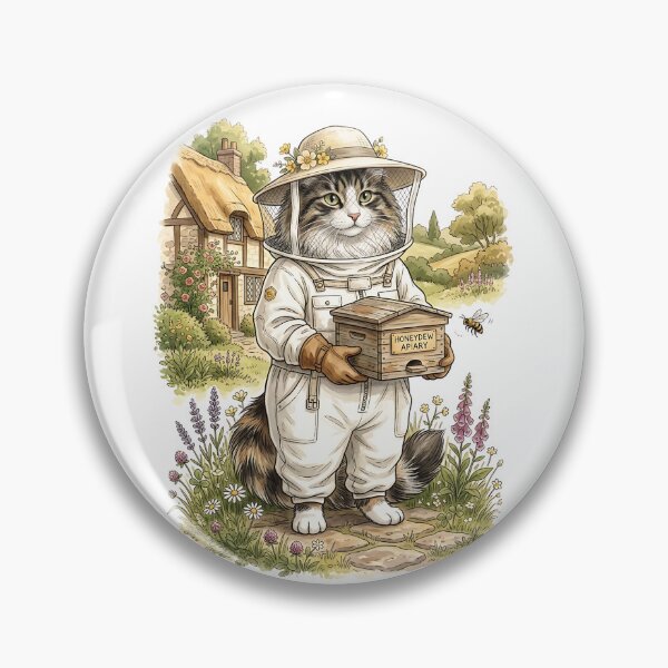 Item preview, Norwegian Forest Cat Beekeeper designed and sold by PictoVibe.