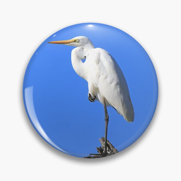 Item preview, Egret standing on a branch designed and sold by BirdsAlive.
