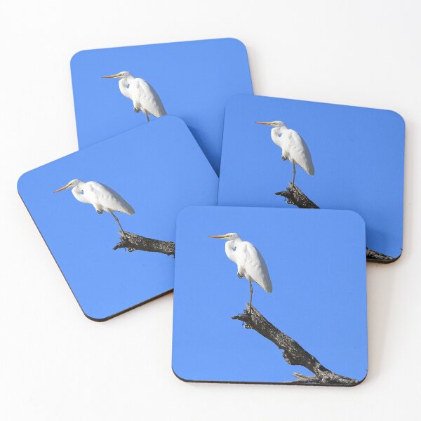 Item preview, Egret standing on a branch designed and sold by BirdsAlive.
