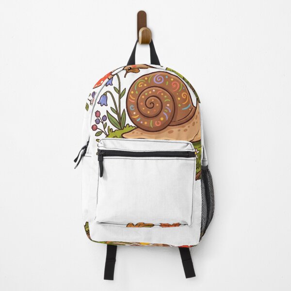 Item preview, Cute Snail and Mushroom Woodland designed and sold by Biwbiwty.