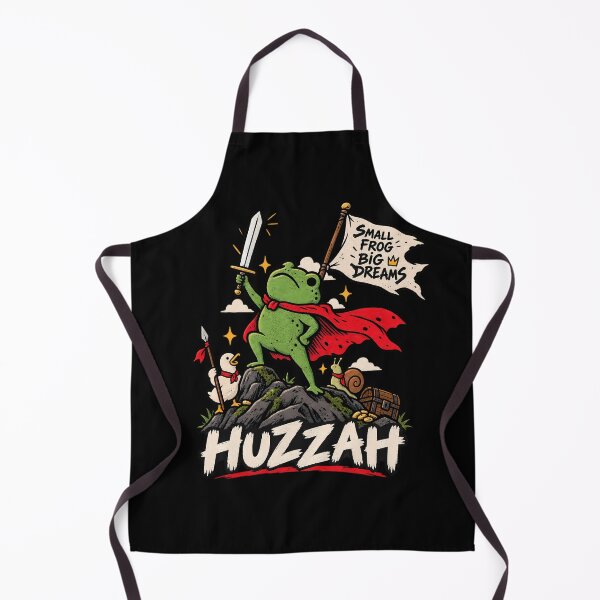 Item preview, Huzzah Frog Knight – Small Frog Big Dreams Medieval Fantasy Art designed and sold by Felipe-barg.