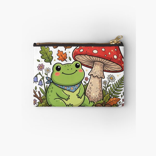 Item preview, Cute Frog and Mushroom Forest Friend designed and sold by Biwbiwty.