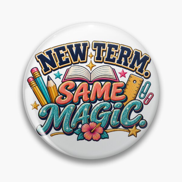 Item preview, New Term, Same Magic – Glitter Teacher Back-to-School Design designed and sold by CaribChroma.