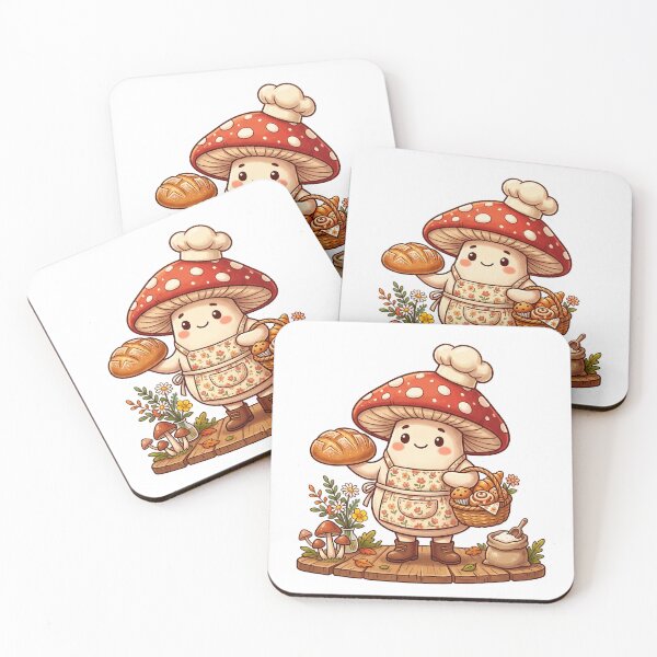 Item preview, Cute Mushroom Baker in Cozy Kitchen designed and sold by Biwbiwty.