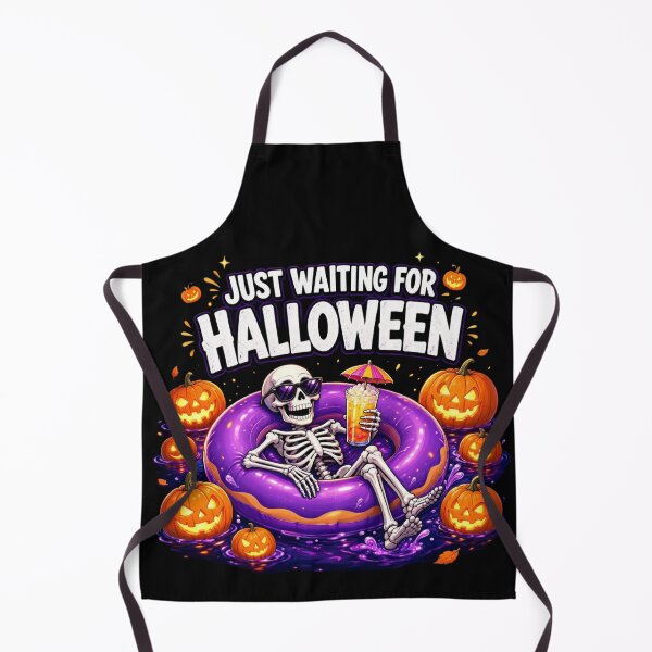 Item preview, Just Waiting For Halloween Skeleton Pool Float Summerween designed and sold by CF_VintageDesign.