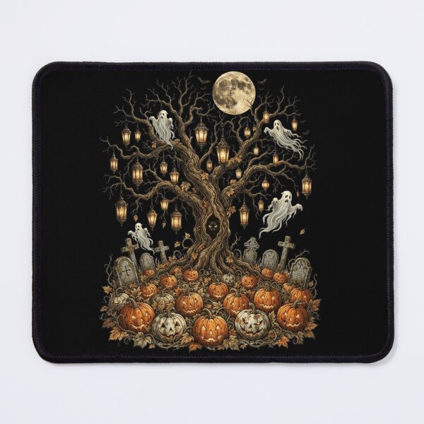 Item preview, Haunted Spooky Tree Full Moon Halloween Night designed and sold by BreezifyDesignStudio.