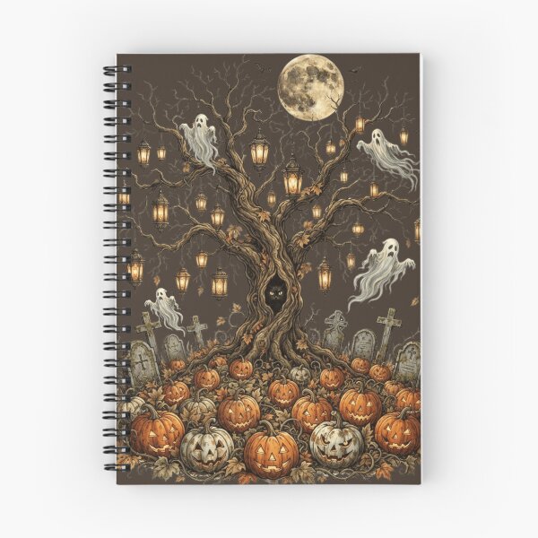 Item preview, Haunted Spooky Tree Full Moon Halloween Night designed and sold by BreezifyDesignStudio.