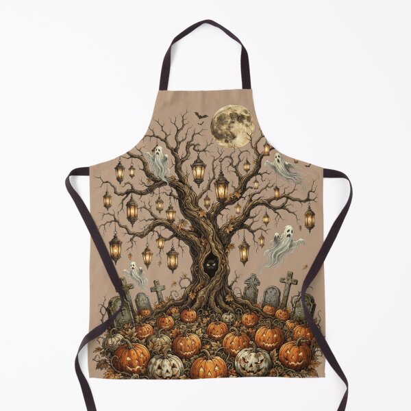 Item preview, Haunted Spooky Tree Full Moon Halloween Night designed and sold by BreezifyDesignStudio.