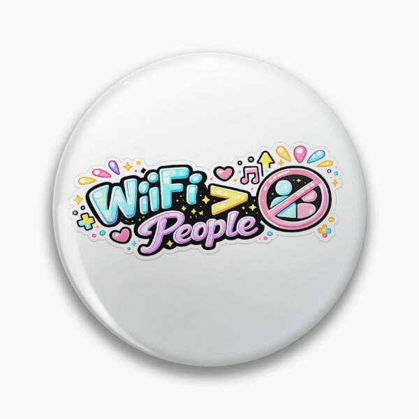 Item preview, WiFi  People Funny Sticker  Introvert Meme  Internet Humor Typography  designed and sold by MR4me.