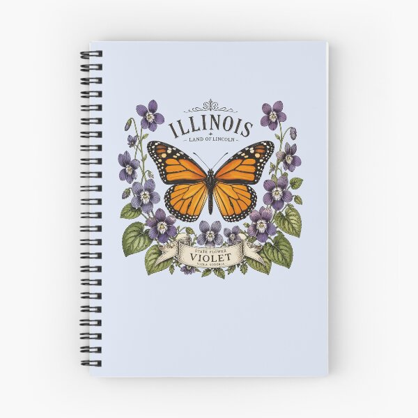Item preview, Illinois Blooms And Butterfly Pride designed and sold by taiche.