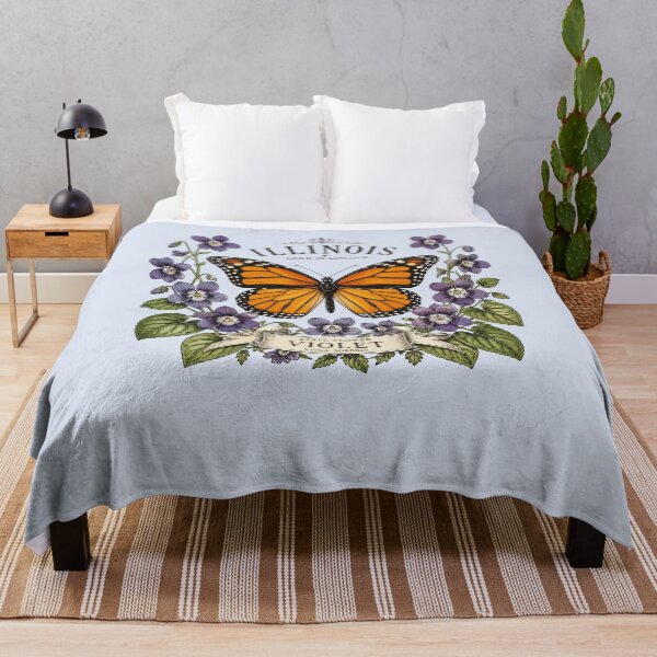Item preview, Illinois Blooms And Butterfly Pride designed and sold by taiche.