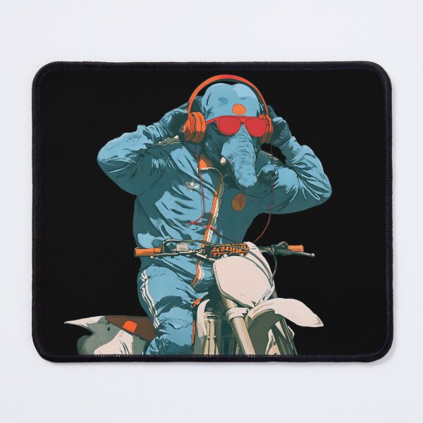 Item preview, Cool Elephant Riding Motocross Dirt Bike Teal Tracksuit Pop Art designed and sold by PANNARUK THAILAND.