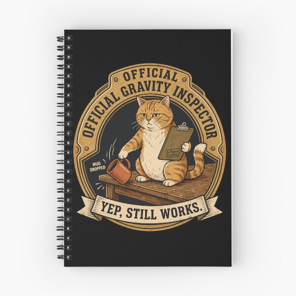 Item preview, Official Gravity Inspector Cat designed and sold by nasr-say.