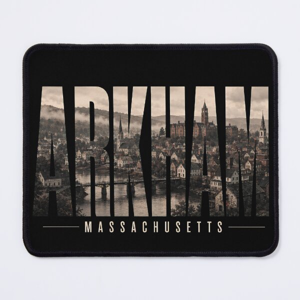 Item preview, Arkham Massachusetts Vintage Lovecraft City Poster designed and sold by Extravanganzza.