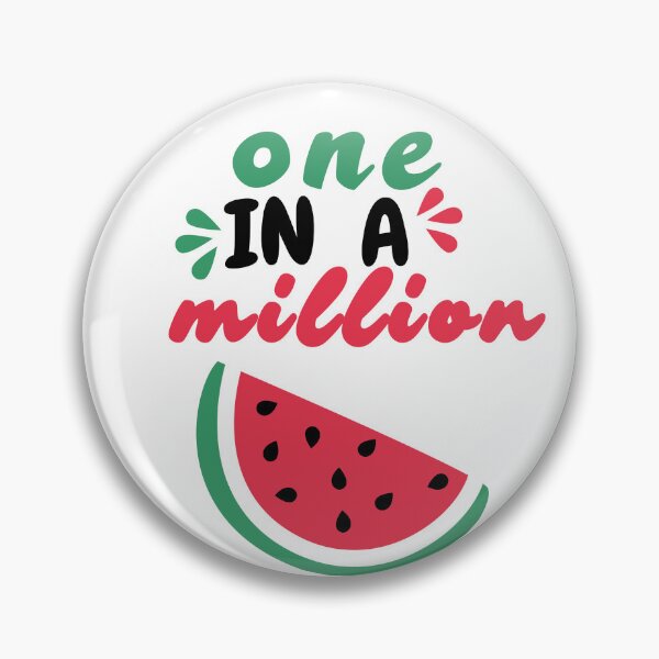 Item preview, one in a million watermelon summer quote design designed and sold by SK ArtNest.