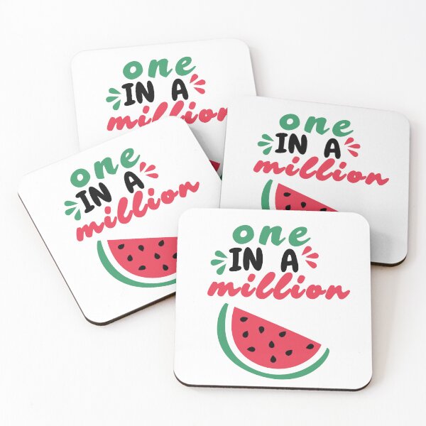 Item preview, one in a million watermelon summer quote design designed and sold by SK ArtNest.