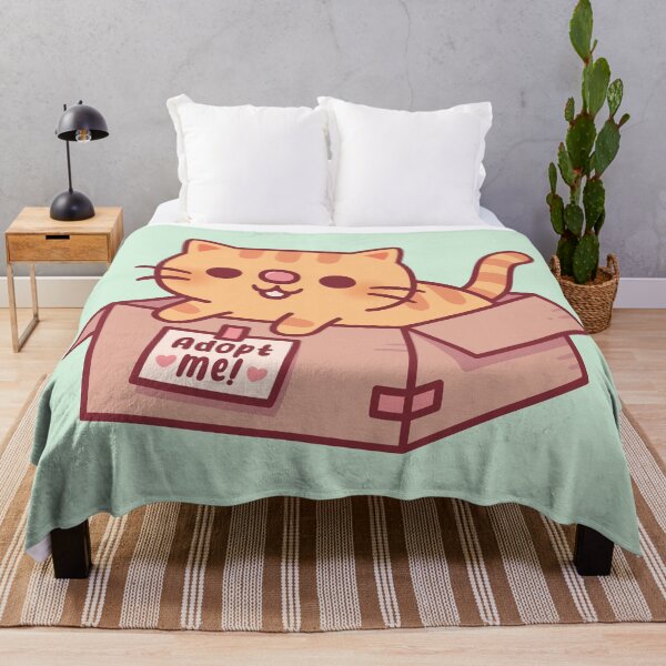 Item preview, Adopt Me Cute Orange Tabby Cat in Cardboard Box designed and sold by rustydoodle.
