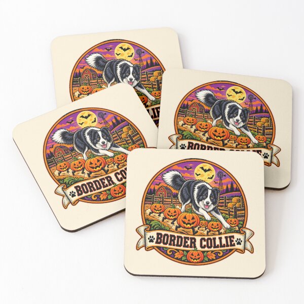 Item preview, Border Collie Halloween Shirt – Vintage Farm Pumpkin Retro Badge Design designed and sold by Globalcitytees.