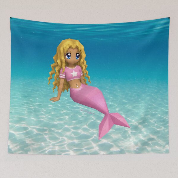 Item preview, Mimi | Curly Pink Mermaid designed and sold by archzero.