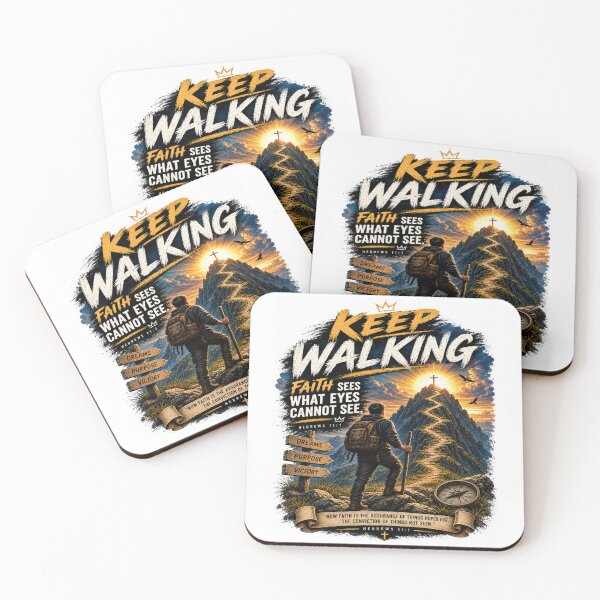 Item preview, Keep Walking — Faith Sees Beyond the Impossible designed and sold by Neon Ink Designs.