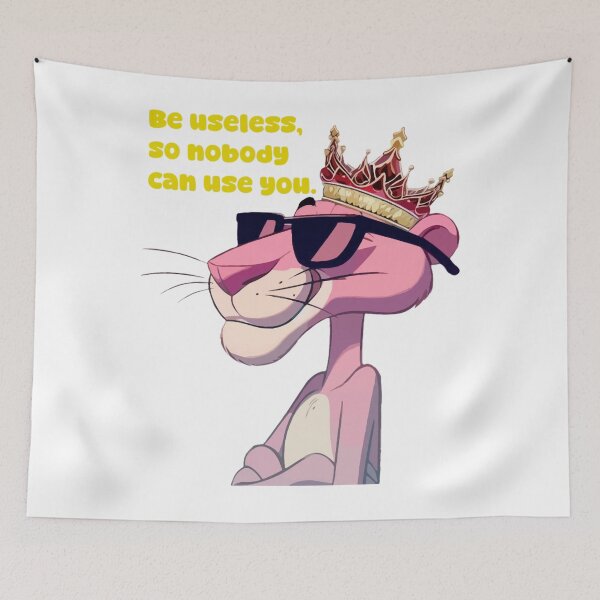 Item preview, Pink Panther Chill Vibes – Be Useless Cartoon Graphic Classic  designed and sold by ZenithPrints51.