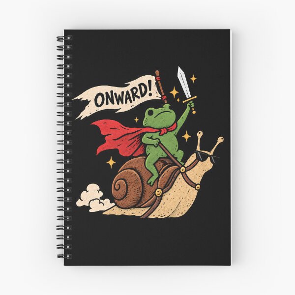Item preview, Onward Frog Knight Riding Snail – Funny Medieval Fantasy designed and sold by nasr-say.