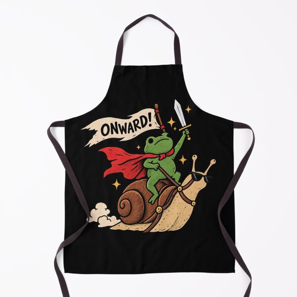 Item preview, Onward Frog Knight Riding Snail – Funny Medieval Fantasy designed and sold by nasr-say.