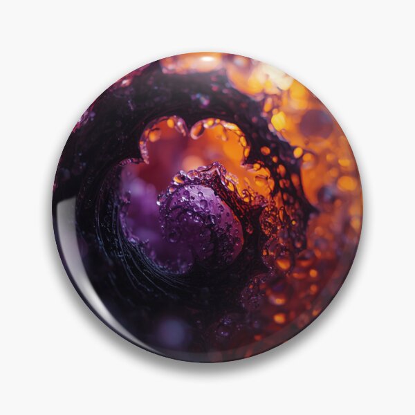 Item preview, Water Droplets in Halloween Purple and Gold designed and sold by Harmonic_Layers.