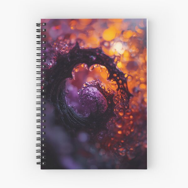 Item preview, Water Droplets in Halloween Purple and Gold designed and sold by Harmonic_Layers.