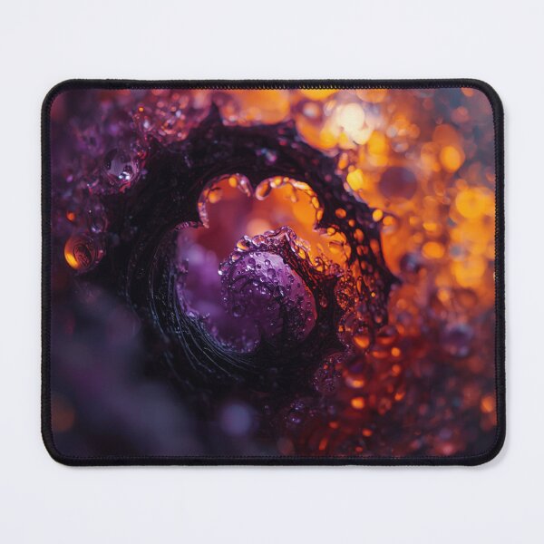 Item preview, Water Droplets in Halloween Purple and Gold designed and sold by Harmonic_Layers.