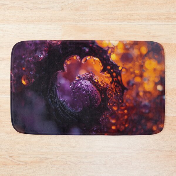 Item preview, Water Droplets in Halloween Purple and Gold designed and sold by Harmonic_Layers.