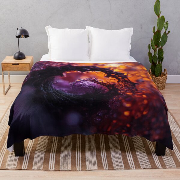 Item preview, Water Droplets in Halloween Purple and Gold designed and sold by Harmonic_Layers.
