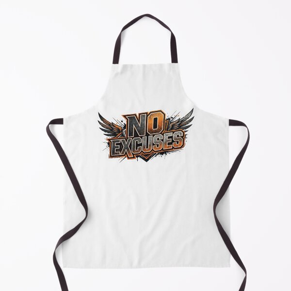 Item preview, NO EXCUSES - Bold Winged Gym Motivation designed and sold by MR4me.