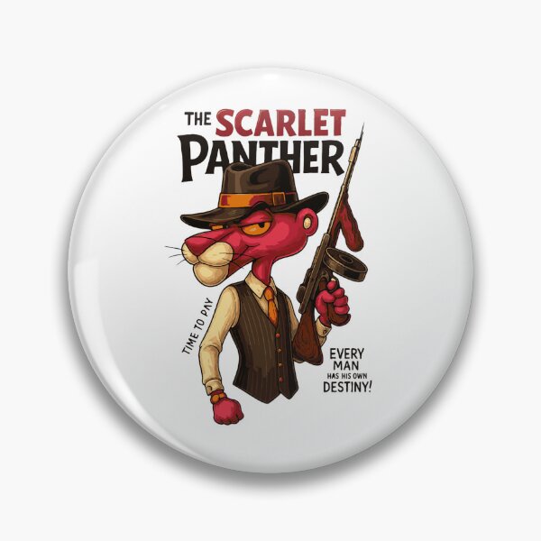Item preview, Scarlet Panther Gangster Noir Illustration Active  designed and sold by ZenithPrints51.