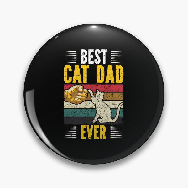 Item preview, Best Cat Dad Ever Fist Bump Retro Graphic designed and sold by SoyLamderma.