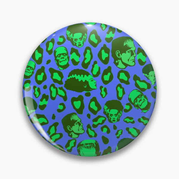 Item preview, Cheetah Print of the Frankensteins on Blue designed and sold by calypso-designs.
