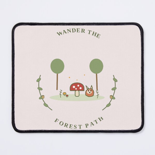 Item preview, Wander the Forest Path – Cute Woodland Mushroom & Forest Cottagecore Art designed and sold by RobertArt08.
