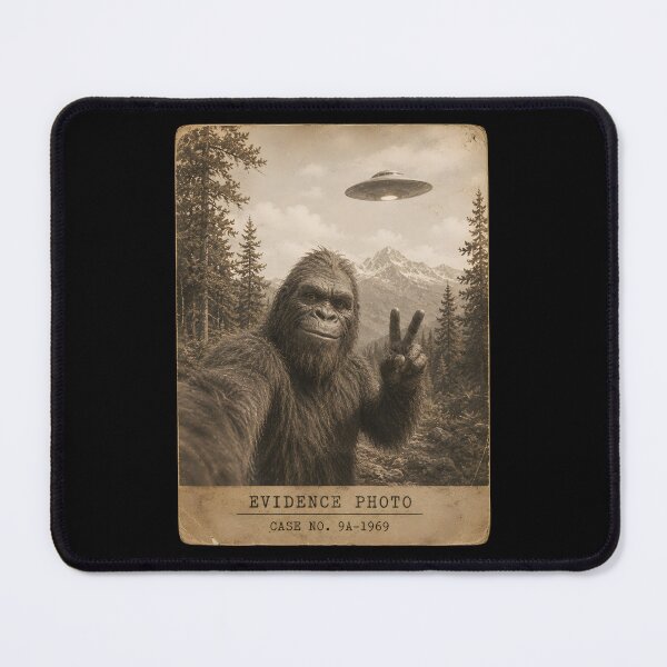 Item preview, Bigfoot Graphic Tee Alien UFO designed and sold by Animavera.