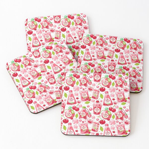Item preview, Cute Cherry Soda Seamless  designed and sold by KJackArtwork.