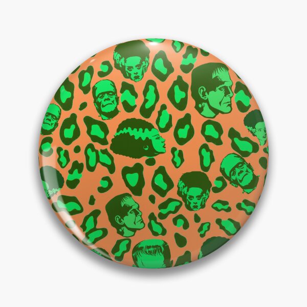 Item preview, Cheetah Print of the Frankensteins on Orange designed and sold by calypso-designs.