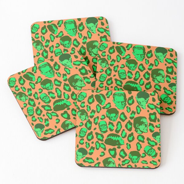 Item preview, Cheetah Print of the Frankensteins on Orange designed and sold by calypso-designs.