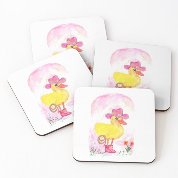 Item preview, Cute Cowboy Duck in Pink Hat designed and sold by laceppp.