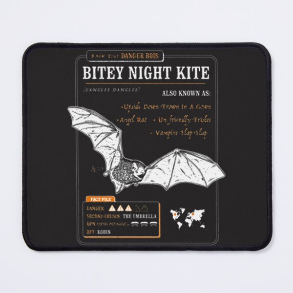 Item preview, Funny Bat Fact File Bitey Night Kite | Perfect Gift For You And Friends designed and sold by mezutreimii.