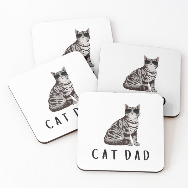 Item preview, Cool Cat Dad Sunglasses Sitting Feline Pet Owner Graphic designed and sold by SoyLamderma.