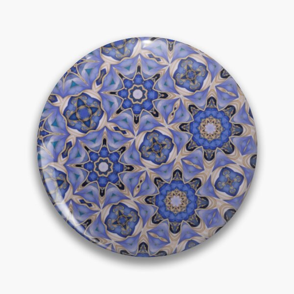 Item preview, Blue Diatoms Pattern designed and sold by Shy Fractal Designs.